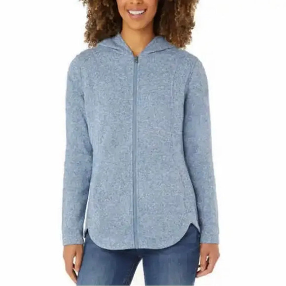 Eddie Bauer Ladies' Full Zip Jacket Medium Blue - Picture 2 of 5